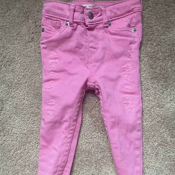 Ultra Skinny Ripped Levi’s Jeans Pink - Picture 3 of 5